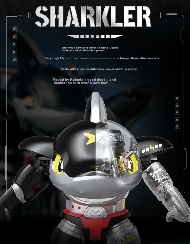Feimi (Femibox) Compatible with LEGO Children's Building Blocks Toy, Birthday Gift, Iron Armor Little Shark Chili S48009 2