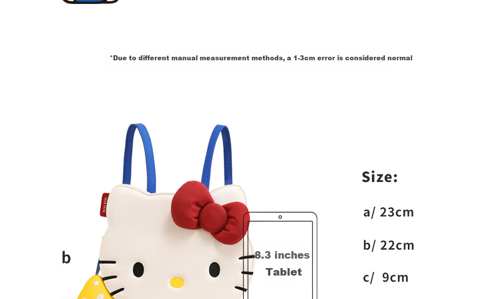 Toutou HelloKitty Underarm KT Cat Backpack for Girls, Best Friends' Outing, Middle And High School Students, Cute Birthday Gift 15