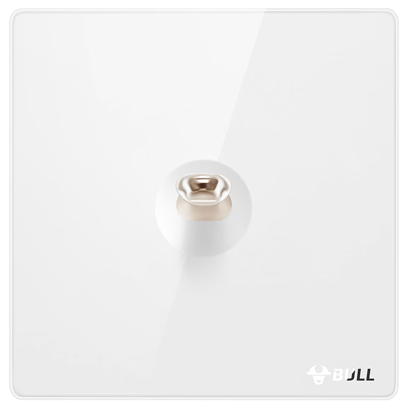 BULL Retro Switch Socket Acrylic Ultra-Thin Panel, Single Switch Double Control Lever Switch, G70K112, Pearl White