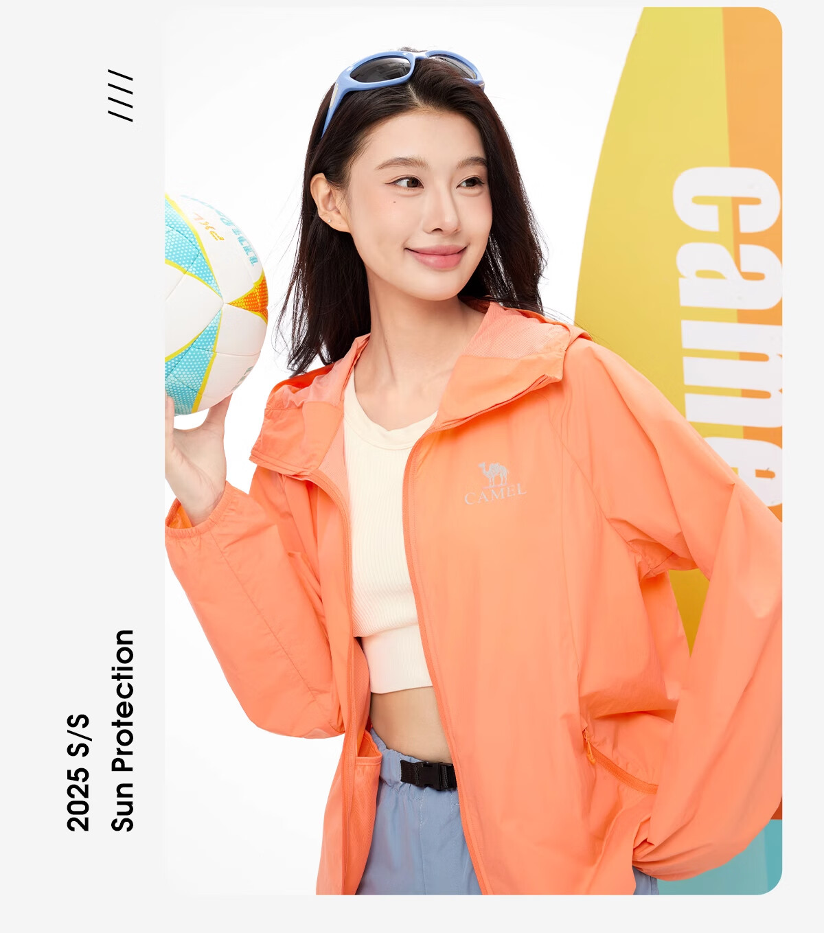 CAMEL Outdoor Original Yarn Sun Protection Jacket 2025 Summer Ice Silk Breathable Sunshade UV Protection Loose Outdoor Fishing Shirt L 18