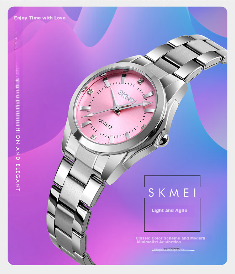 Skmei Fashionable, Unique, Light Luxury High-End Calendar National Watch Quartz Wristwatch Mechanical Style Women's Birthday Gift 7070 1