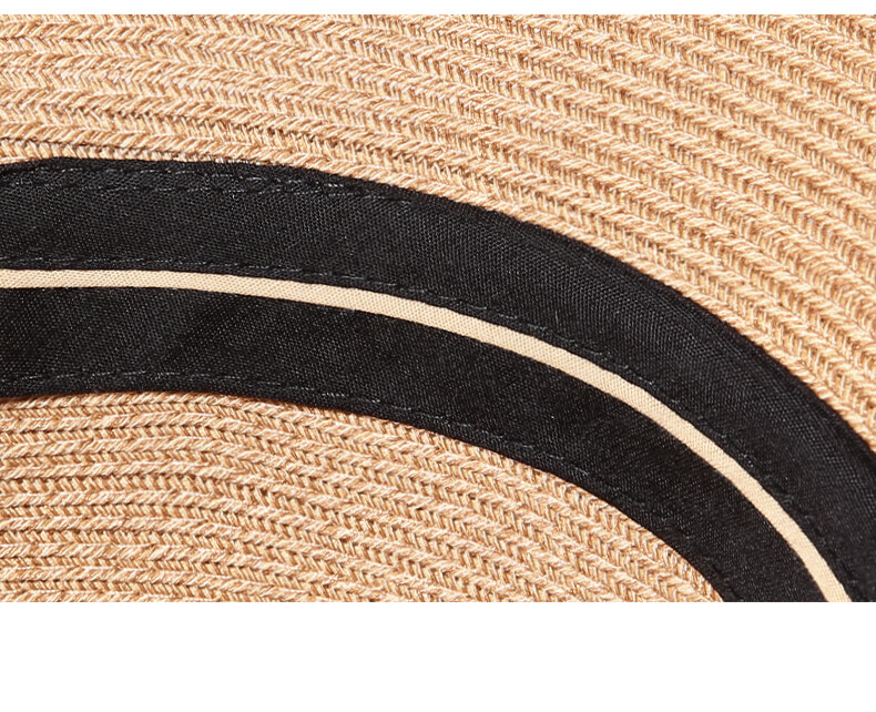 CACUSS Women's Summer Straw Hat Beach Sunshade Elegant Luxury French Style Woven Sun Hat Yunran 12