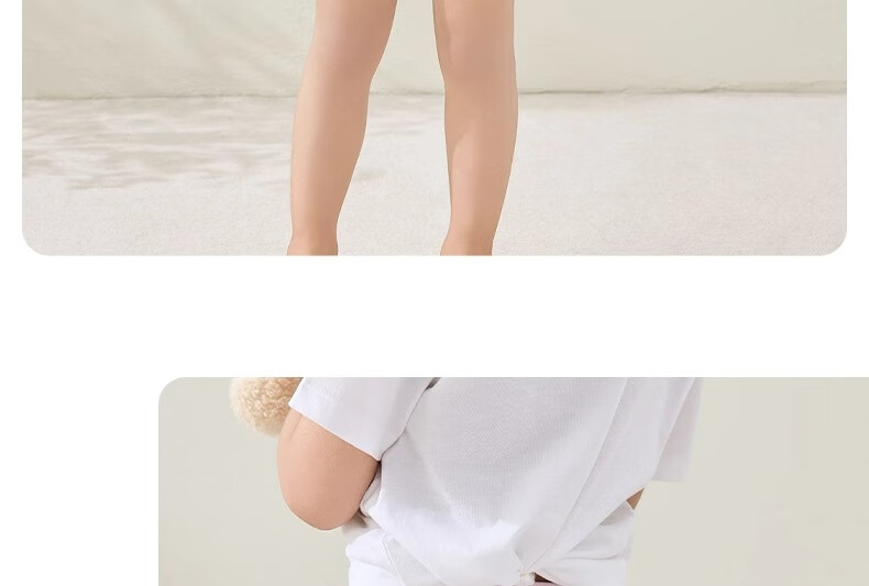 Niduoxiong Girls' Safety Shorts, Summer Thin Modal Underwear for Girls, Anti-Exposure Two-In Base Layer Pants 38