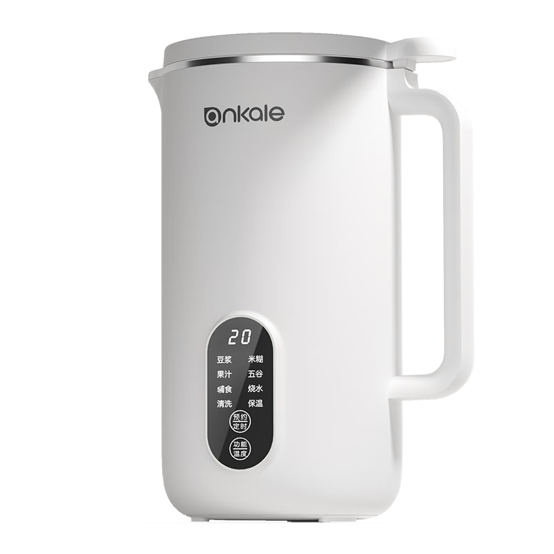 Ankale Blender, No Coating, Home Small Mini 1-2 Person Soy Milk Maker, Fully Automatic No-Cook Five Grains Quiet No-Soak No-Filter Food Processor Juicer AJL-PB083