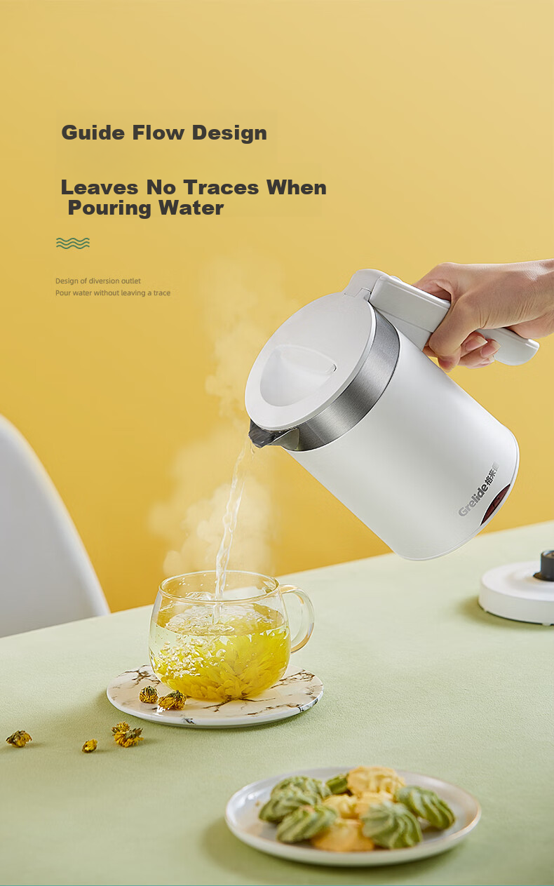 Grelide Electric Kettle, Foldable Water Boiler, Travel Kettle, Outdoor Portable Hot Water Kettle, 0.6L Small Capacity Electric Kettle [With Storage Box] D2606 9