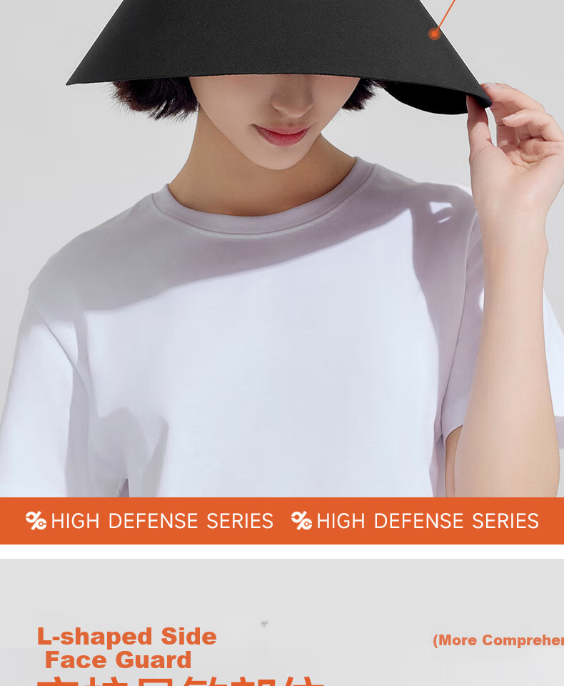 VVC Sun Protection Hat for Women, Full Face Sunshade Hat, Summer Outdoor Face-Covering UV Protection Hat, Cream White 6