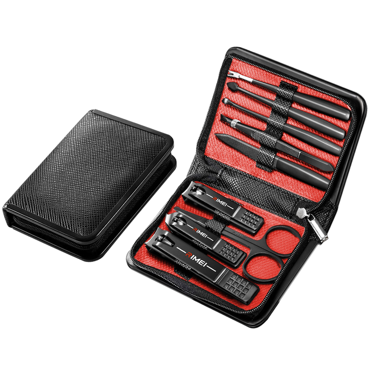 Jindarimei Nail Clipper Set for Adults, Including Diagonal Nail Nippers, Ingrown Toenail Trimmer, Nail File, Ear Pick, And Nail Scissors Tools