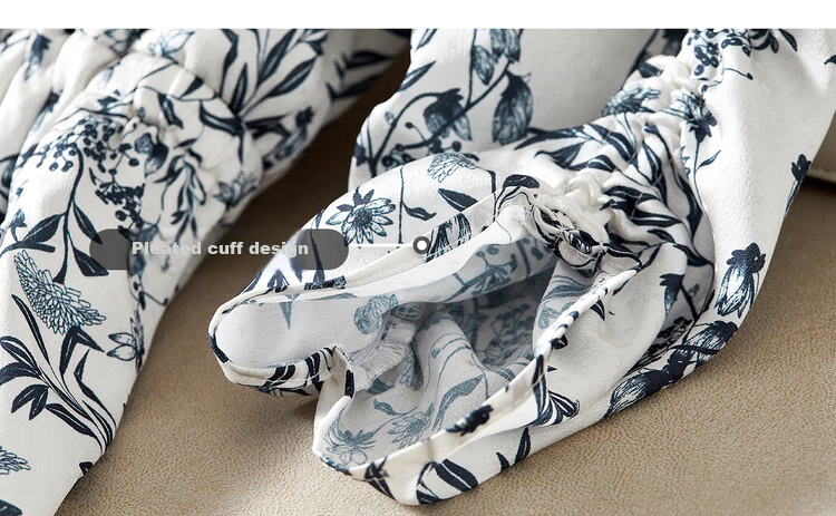 Sentubila New Chinese-Style National Style Dress, Summer Wear, Blue And White Porcelain Print, Elegant Waist-Cinching Slimming Dress, White with Blue Flowers, Size L 21
