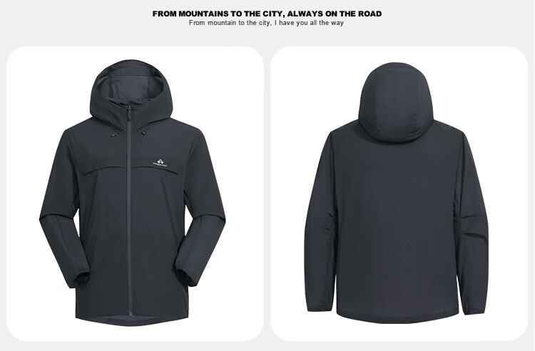 Pioneer Camp Suzaku Men's Summer Outdoor Lightweight Sun Protection Jacket Loose Hooded Coat UV Protection UPF50+ 25