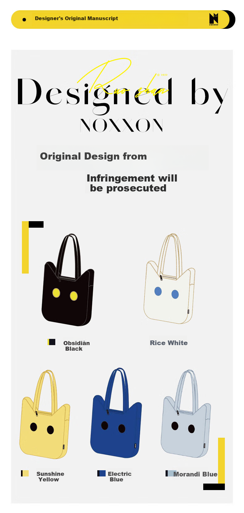 NOXXON Birthday Gift for Girlfriend, Shoulder Cat-Shaped Tote Bag, Commuter Large Capacity Handbag for Men And Women, Laptop Carrying Casual Fashion Bag 11