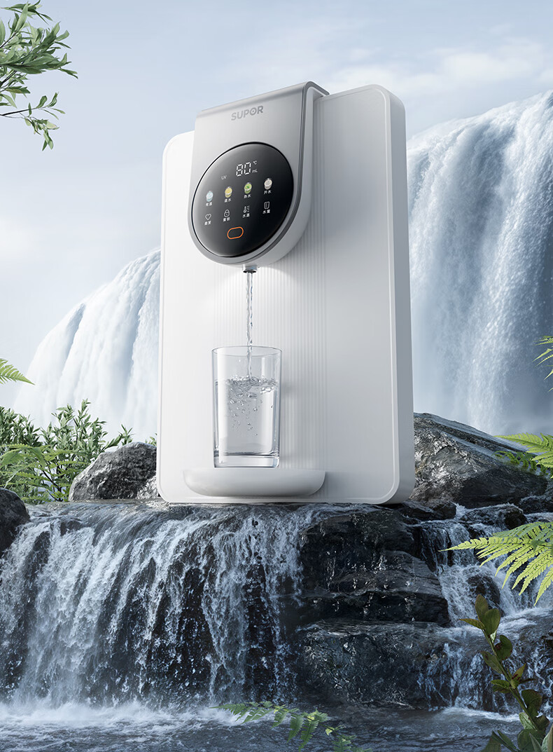 SUPOR Bottled Water Dispenser, Home Wall-Mounted Instant Hot Water Machine, Sideboard Direct Drinking Machine, Ultra-Thin Rapid Heating, Can Connect to Bottled Water, Touch Control Operation, Multiple Temperature And Water Level Settings, UG02A 4