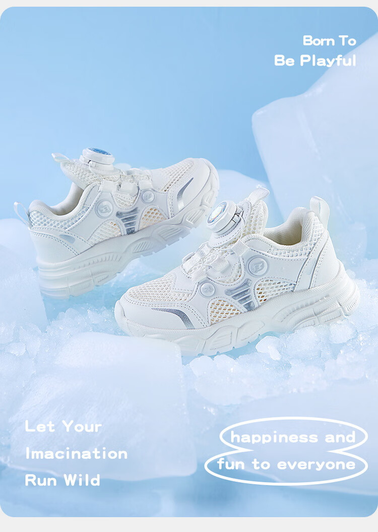 B.Duck Children's Sneakers for Boys And Girls, Sports Shoes for Students, White Casual Shoes for Kids, Versatile Running Shoes for School, 6963 White And Pink, Size 30 6