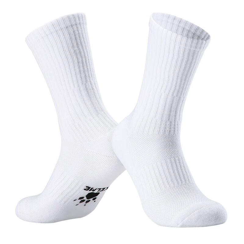 KELME Basketball Socks (3 Pairs) Autumn Winter Sports Socks Running Badminton Terry Bottom Warm Odor-Resistant Antibacterial Unisex