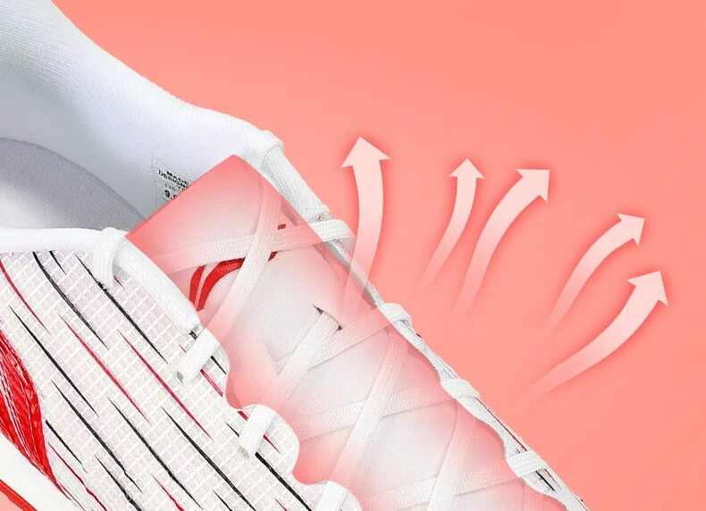 Li-Ning Football Shoes Studs Adult Men Women Children Qixie 3 Youth Primary School Professional Cleats White 43.5 15