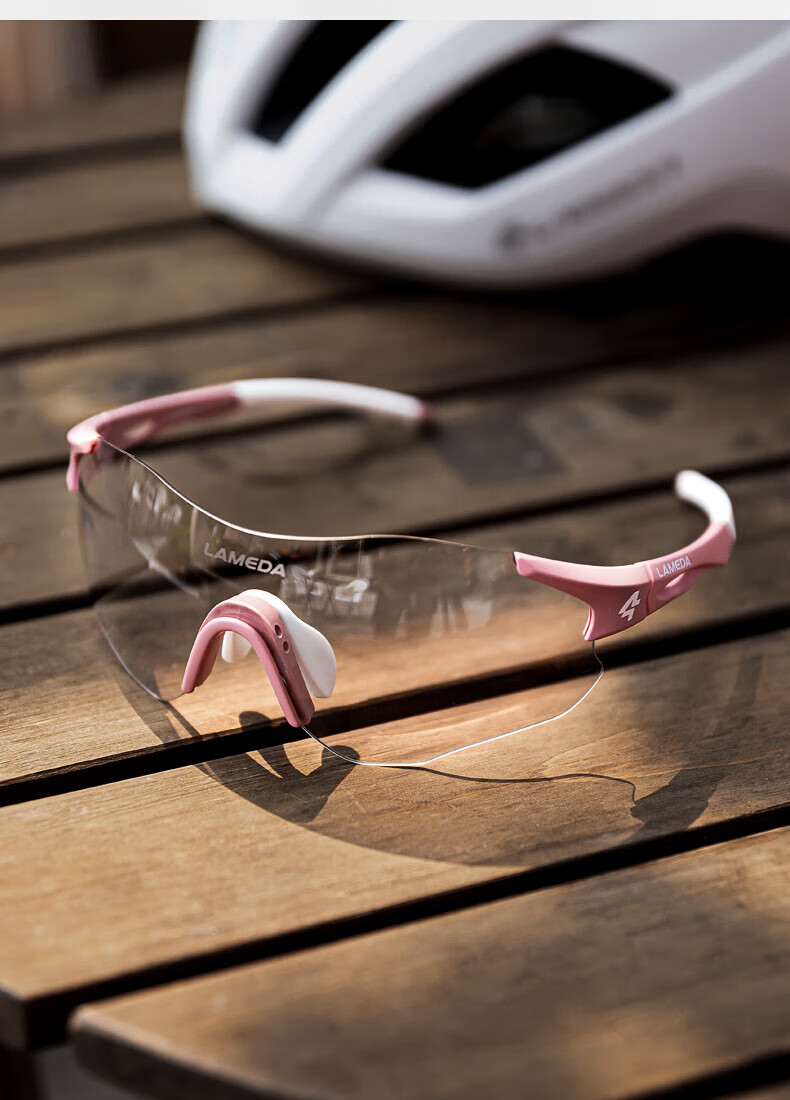 LAMEDA Cycling Glasses Day and Night Use Windproof Running RS100 Anti-Fog Photochromic Cool Black 8