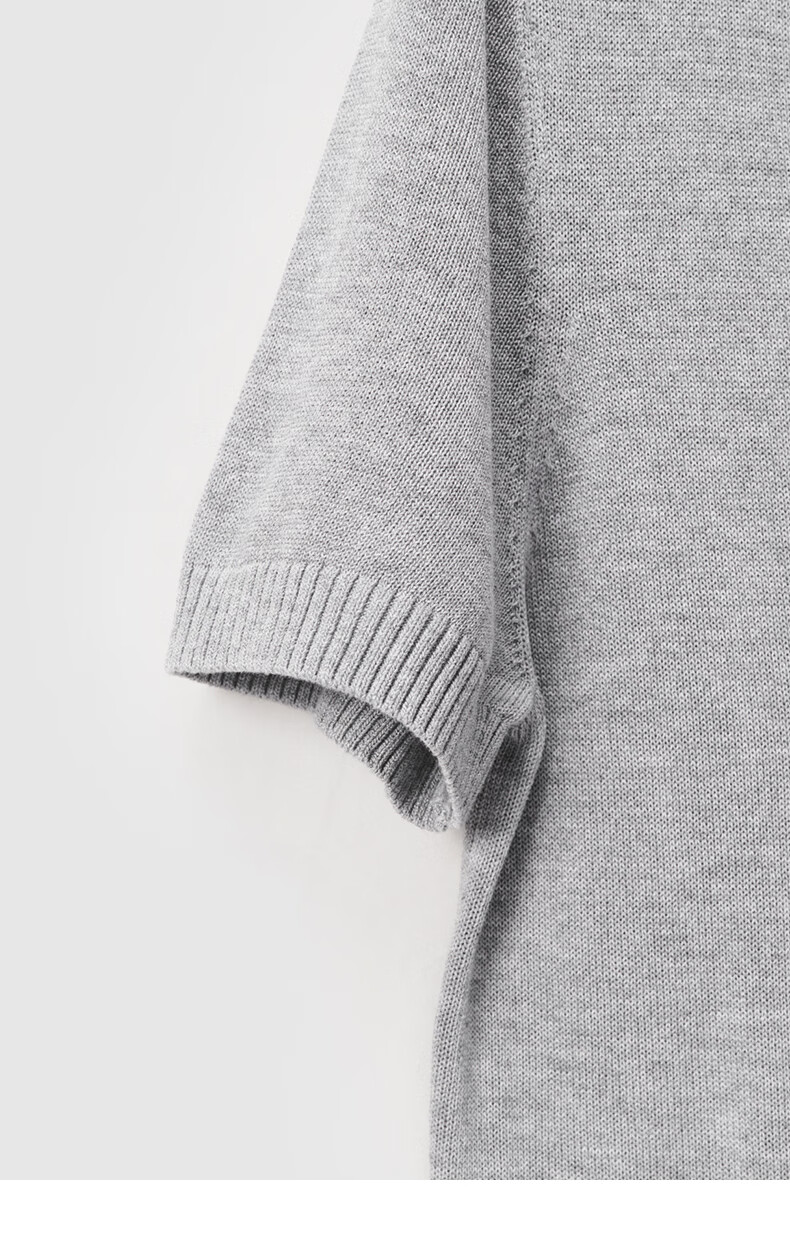 YANYEE Premium Gray Short Sleeve Knit Top for Women 2025 Summer Slim Fit Lightweight Commuter Blouse Gray 2XL 31