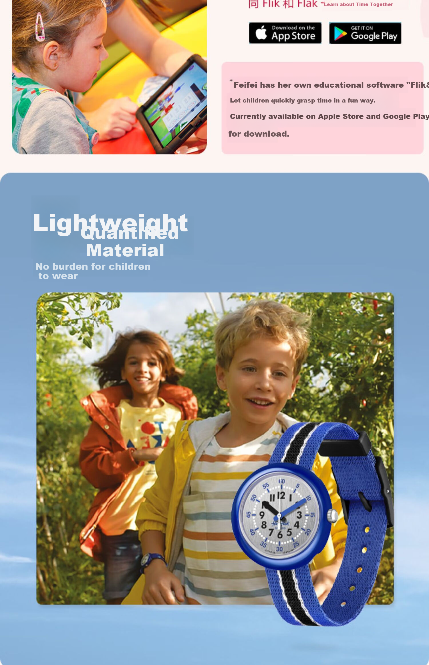 Swatch Flik Flak Children's Swiss Quartz Watch, Elementary School Birthday Gift, Rainbow Light 5