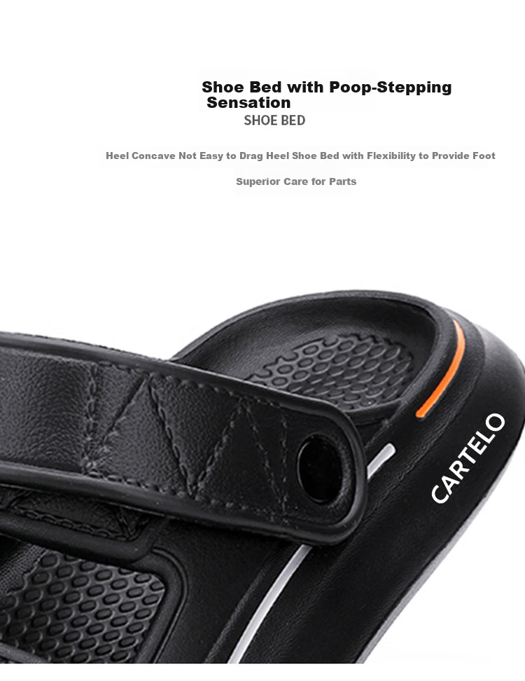 CARTELO Men's Sandals, Summer Soft-Soled Trendy Casual Dual-Use Slippers, Men's Outdoor Beach Sandals 6