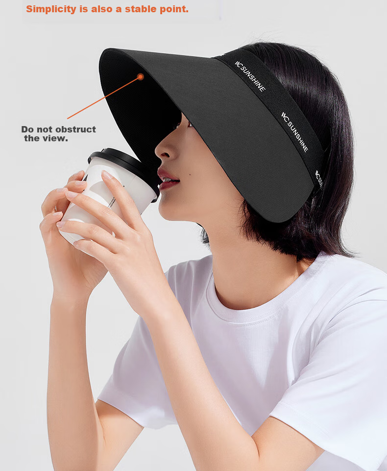 VVC Sun Protection Hat for Women, Full Face Sunshade Hat, Summer Outdoor Face-Covering UV Protection Hat, Cream White 10