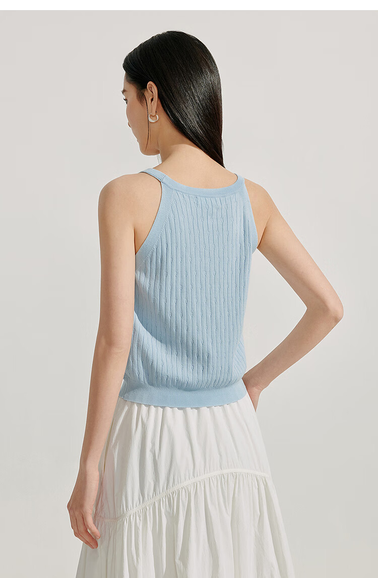Inman Lightweight Cool Knit Vest Small Camisole 2025 Summer New Women's Layered Slim Top Lotus Pink S 21