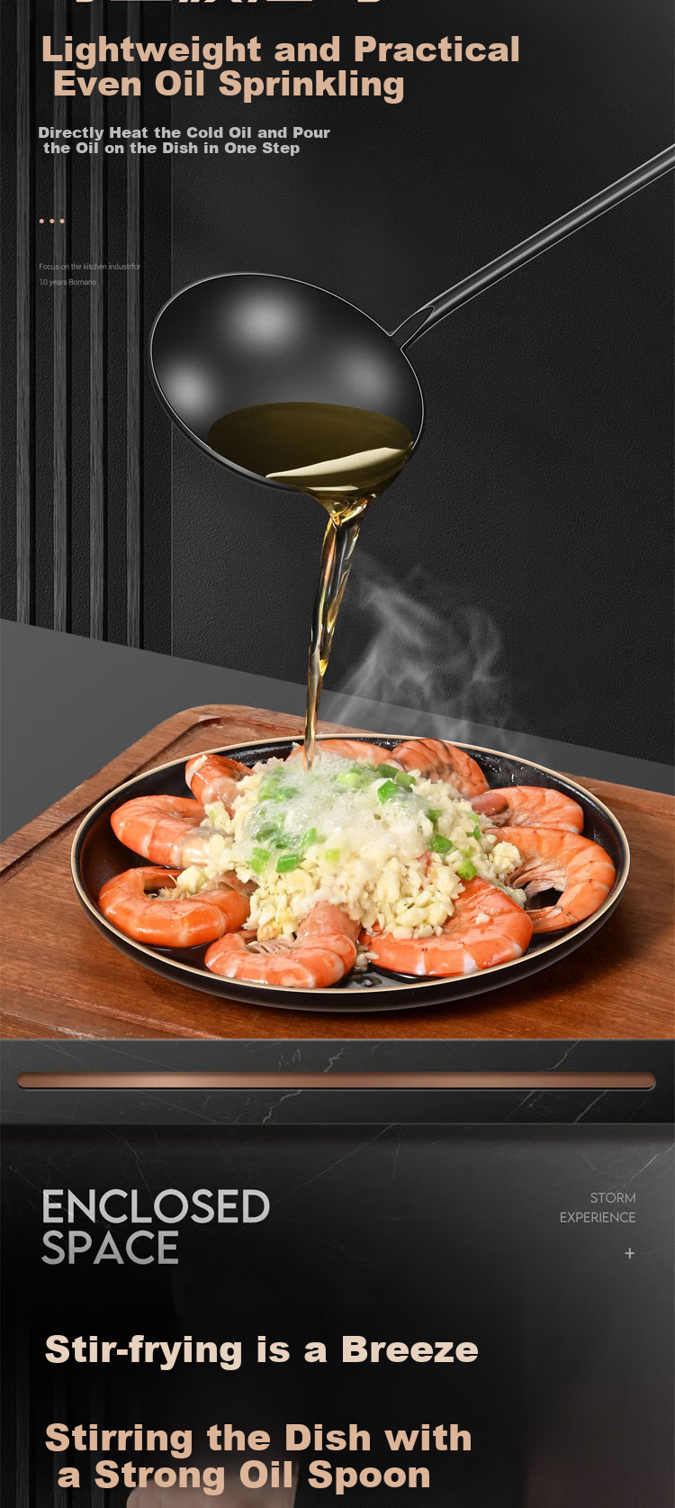 Dipuer Zhangqiu Iron Wok Spatula, Household Stir-Fry Spoon, Kitchen Non-Stick Pan Cooking Ladle, Iron Pan Special Spoon, Handmade Egg Dumpling Spoo 9