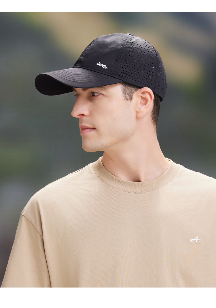 JEEP Baseball Cap for Men And Women, Summer Mesh Quick-Dry Sun Hat, Sports Casual Hiking Visor Cap 24