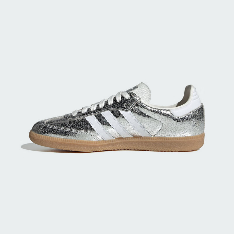 Adidas Trefoil Women's SAMBA OG W Casual Shoes JR0035 Metallic Silver 39 2