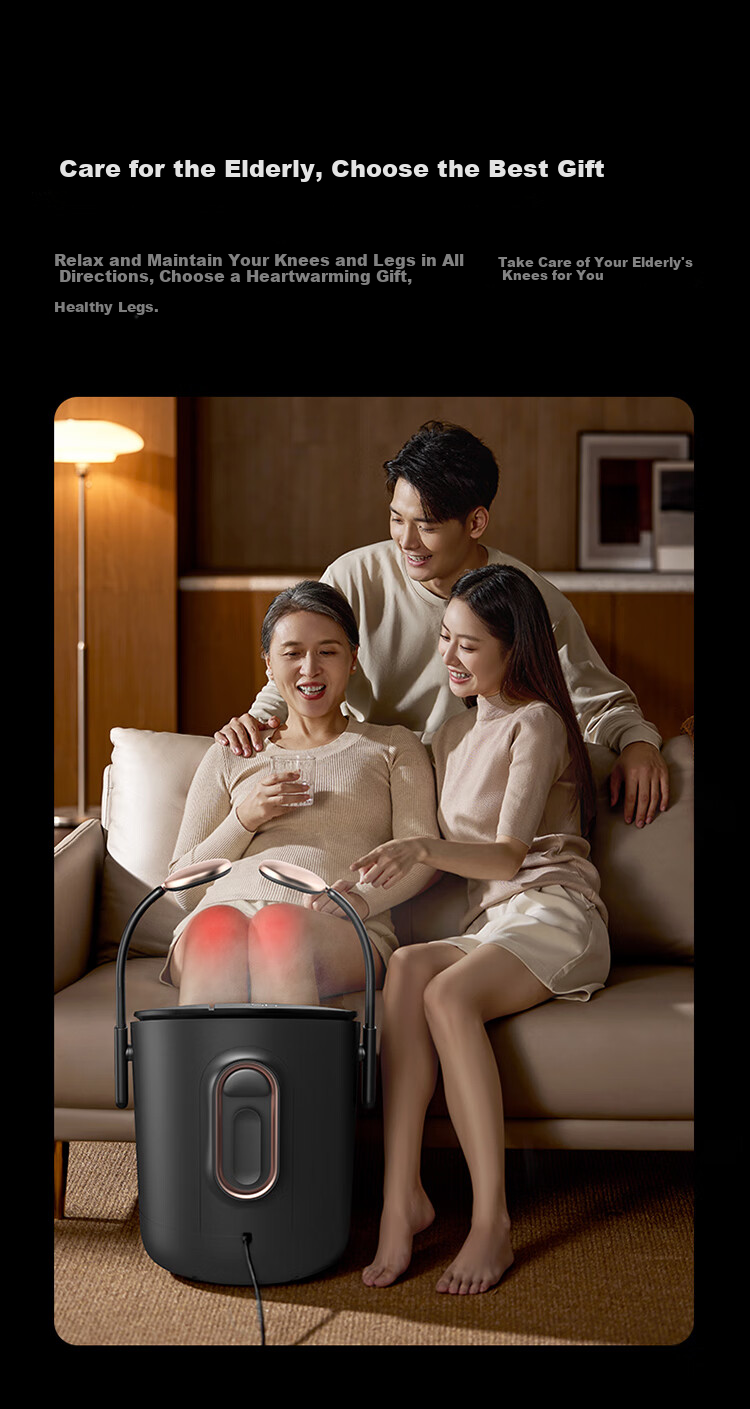 PHILIPS Foot Soaking Bucket, Knee-Warming Foot Bath Basin, Smart Constant Temperature Heating Foot Washing Basin, Sterilizing Fully Automatic Massage Over Calf High Deep Bucket 5310F Birthday Gift for Elders 12