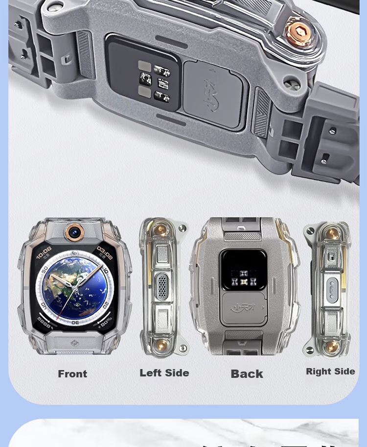 ESCASE Protective Case for Xiaotiancail Children's Smartwatch Z9 Youth Edition, Slim Shockproof Anti-Collision Full Coverage Outer Shell Accessory Astronaut Desig 3