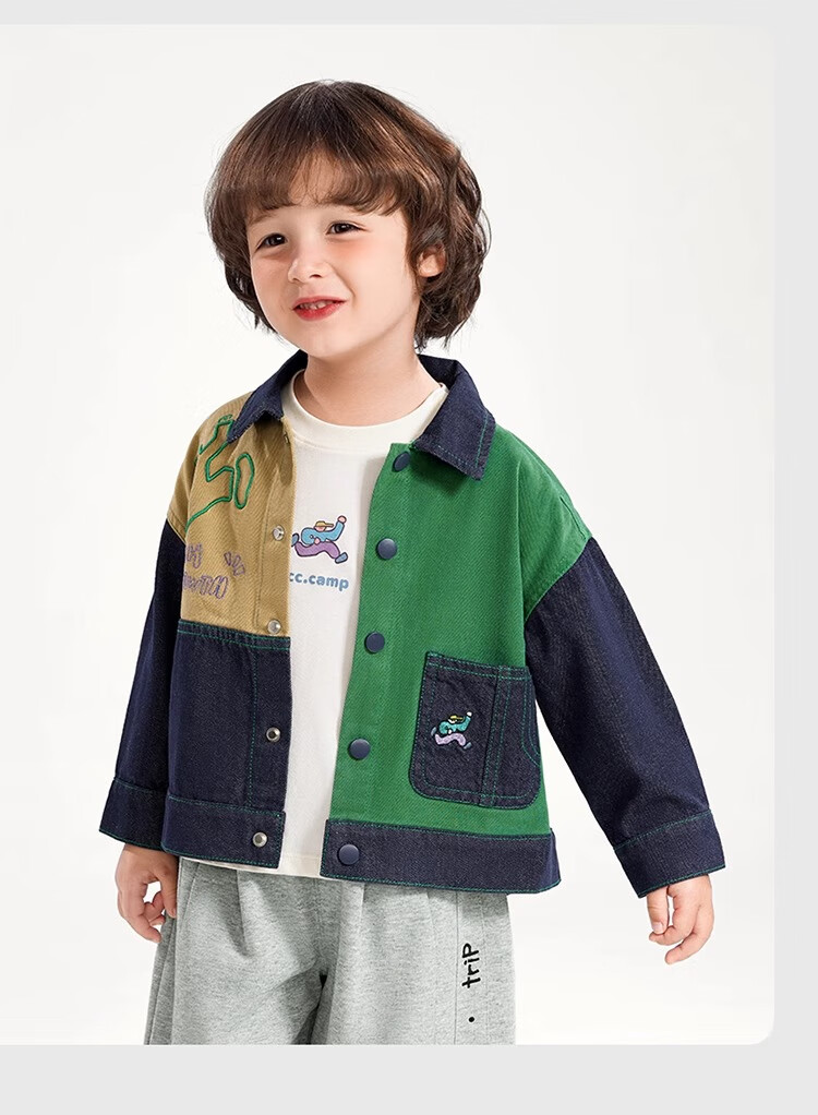 Ciciibear [Color-Fast] Ciciibear Children's Denim Jacket for Boys, Spring And Autumn Style 2024 New Collection, Baby Autumn Clothing, Toddler Wear 15