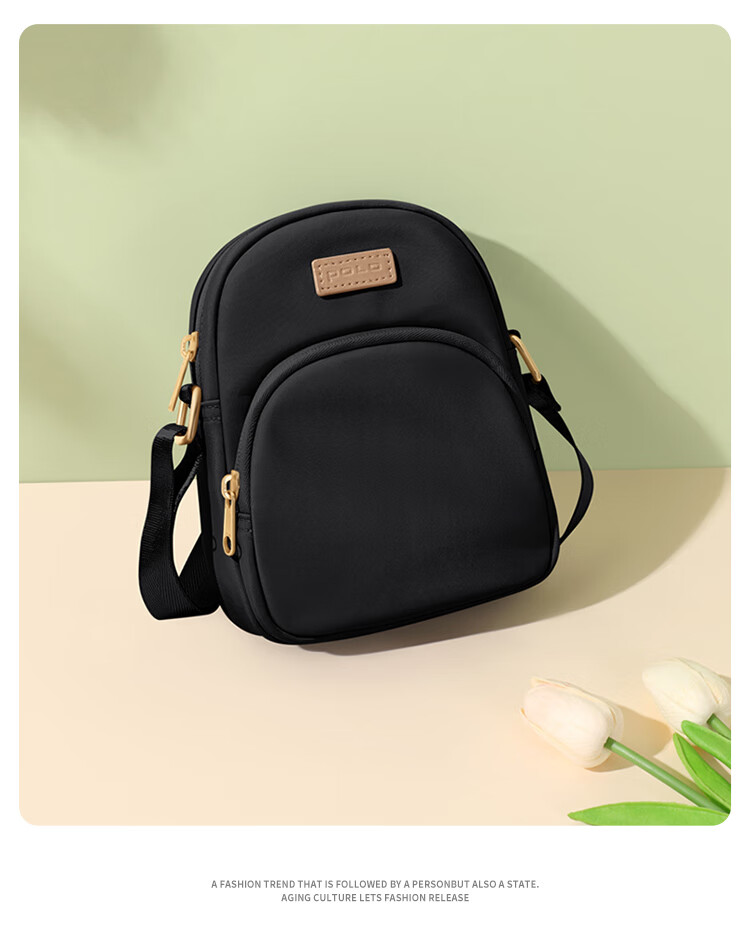 POLO Crossbody Bag, Women's Casual Handbag, Shoulder Bag, Fashionable Versatile Phone Pouch, Water-Resistant Oxford Fabric Gift for Girlfriend 14