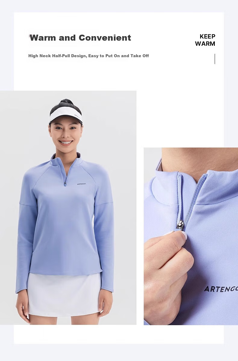 DECATHLON Long-Sleeve Quick-Dry Shirt, Sports Thermal Top, Running Fitness T-Shirt, Yoga Wear, Fitness Clothing for Women, 5118331 8