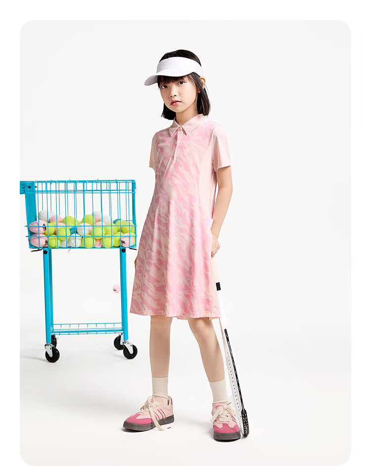 Annil Girls' Short-Sleeve Sun Protection Dress, New Summer 2025 Style, Yellow And Blue Floral Pattern, Size 150 5
