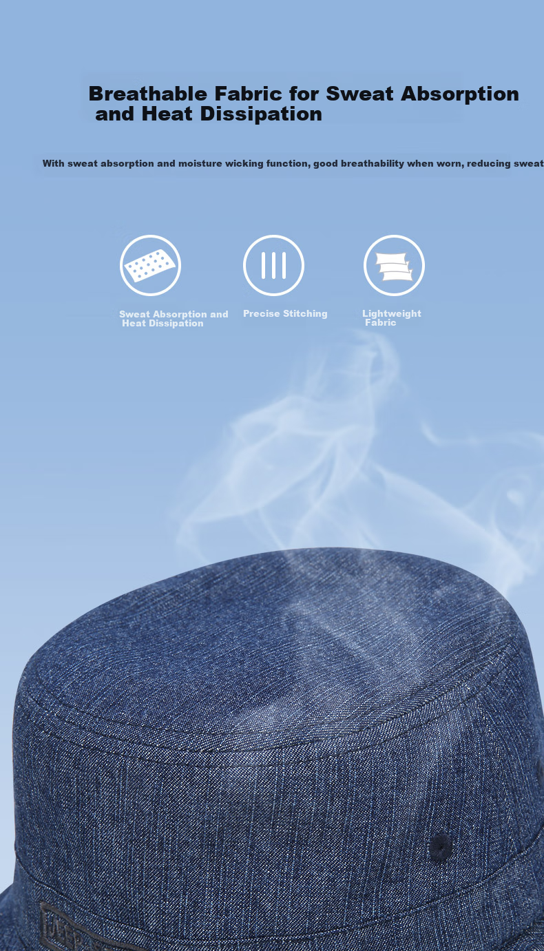 JEEP Men's Fashionable Versatile Trendy Fisherman Hat, Foldable, Suitable for Couples, Fishing Cap, Sports Cycling Outdoor Use 4