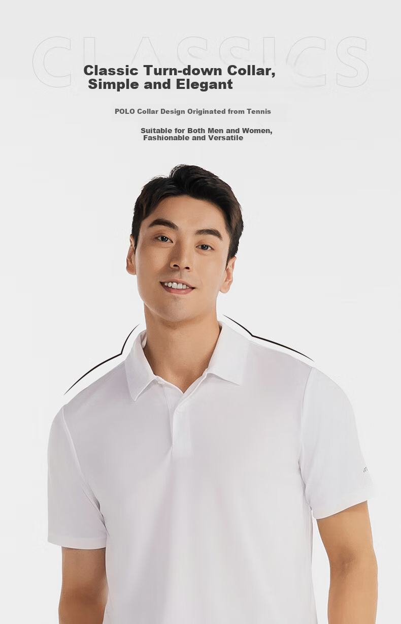 DECATHLON Sports T-Shirt, Quick-Drying Tennis Polo Shirt, Collared Short Sleeve, Loose-Fitting Breathable Tennis Wear for Men - 702389 3