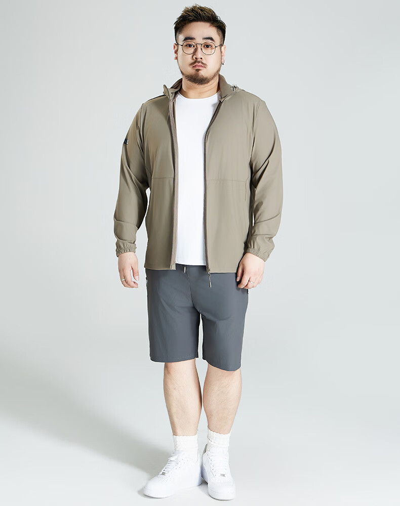 Ayoupang Summer Large Size Sun Protection Clothing for Men, 2025 New Fishing Wear, UPF50+ Breathable Jacket with Detachable Hood 7
