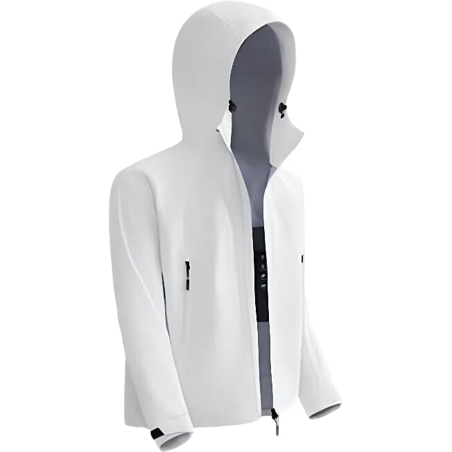 JD Original Chamois 700 Spring Outdoor Jacket, Elastic Hard Shell Coat for Men And Women, Triple Protection Single Layer, Glacier Gray, 3XL