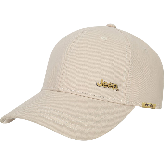 JEEP Baseball Cap for Men, All-Season Outdoor Trendy Retro Sun Protection Visor Cap, Unisex Sun Hat, Khaki