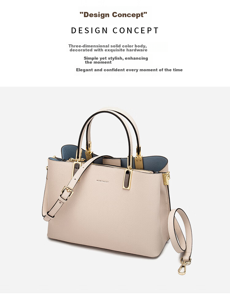 MONTAGUT Women's Handbag, Large Capacity Shoulder Bag And Crossbody Bag for Women, Tote Bag, Mommy Bag, Birthday Gift 3