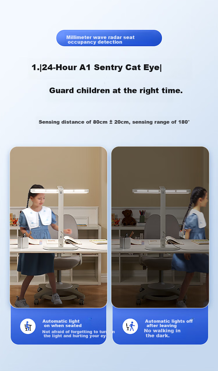 Paulmann P German Fairy Z Eye Protection Study Reading Desk Lamp, Desktop Full Spectrum LED Children's Reading And Writing Eye Protection Desk Lamp 32