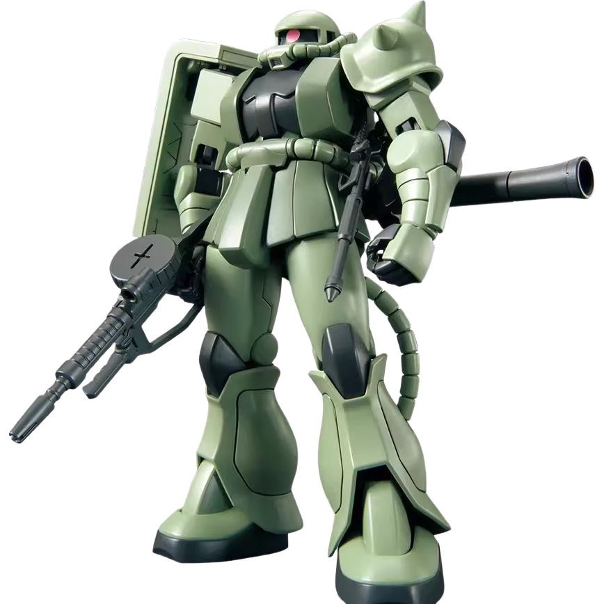 BANDAI HGUC241 MS-06 ZAKU II Green Zaku Plastic Model Kit Toy