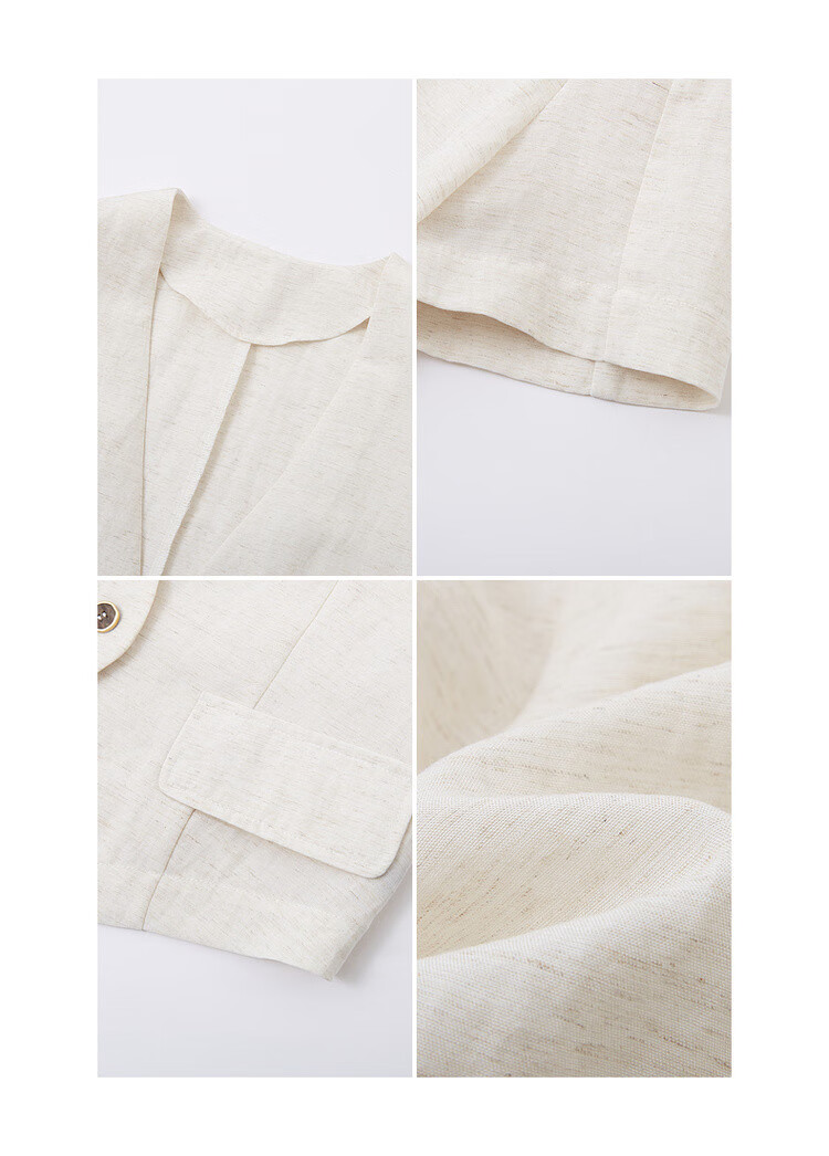 Mt [Row Series Commuter] Minimalist Lyocell Blend Short Sleeve V-Neck Lightweight Short Women's Jacket 8