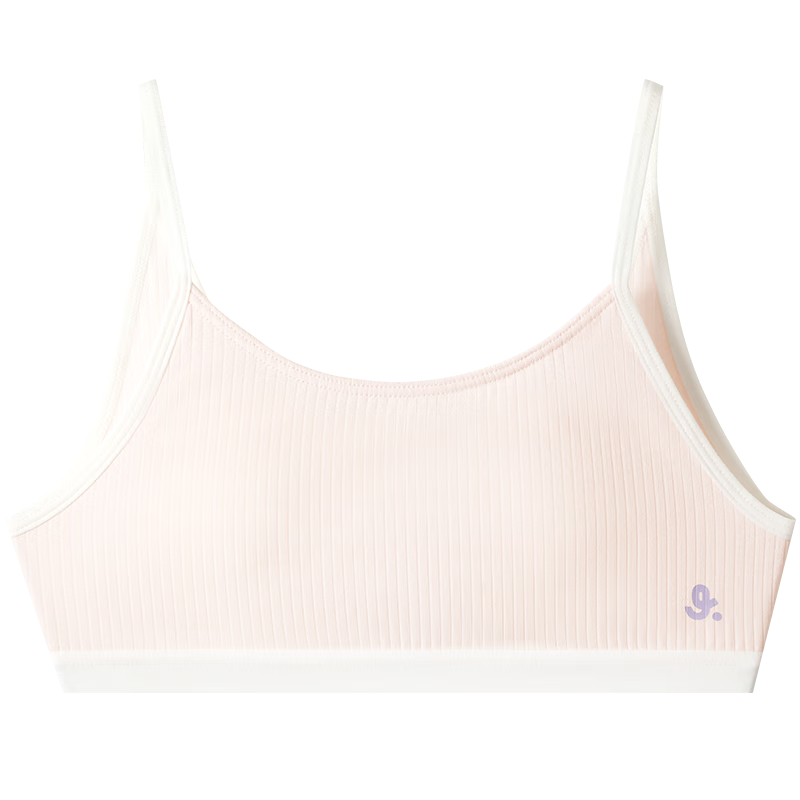 Jiusuiban Girls' Underwear, 80 Modal with Silk, Developmental Bra for Ages 8-10, Anti-Nipple Thin Camisole