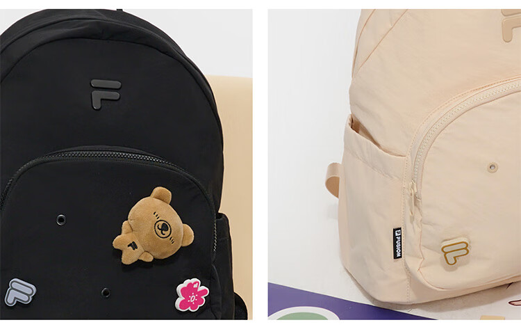 FILA FUSION Women's Floral Cutout Backpack Summer Fashion Versatile 3