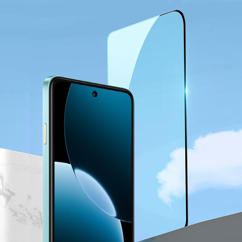 Smorss [2-Pack Ultra-Thin Edge] Tempered Glass Screen Protector for Huawei Enjoy 80, Full Coverage Anti-Drop Low Fingerprint Protection Film