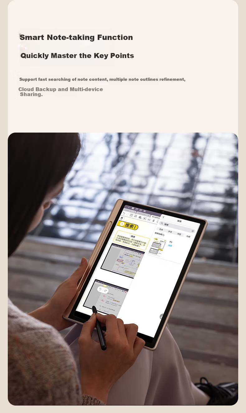 XP-Pen [Color Note Tablet] Handwriting Electronic Notebook, Meeting Record Smart Office Pad E-Ink Book E-Reader Magic Note Pad 8