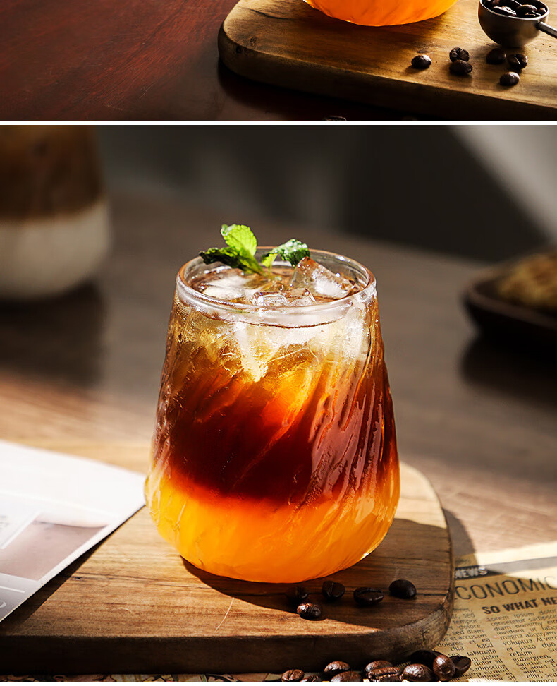 Bincoo Premium Vintage American Style Dirty Glass Coffee Cup for Afternoon Tea Espresso Latte 6