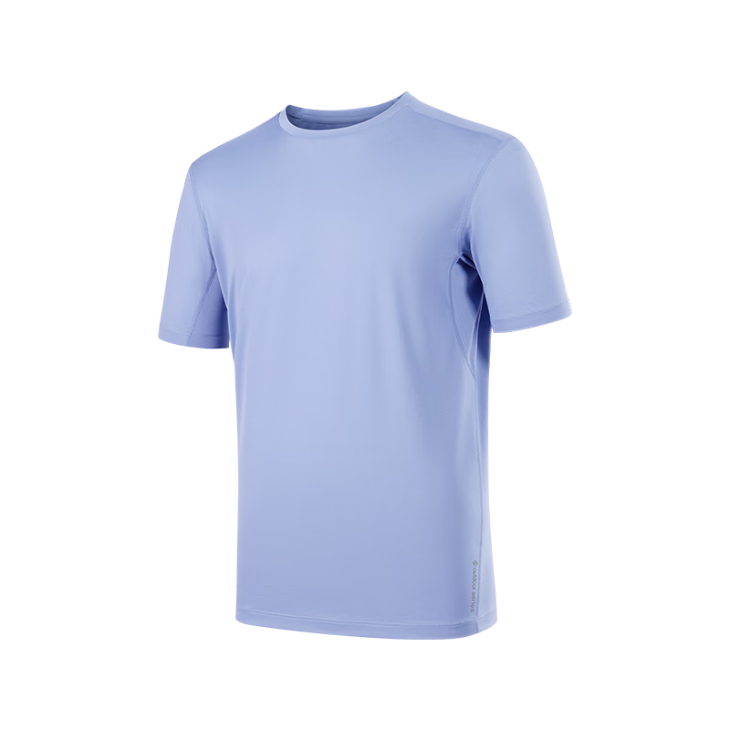 JD Original Men's Spring And Summer Ultra-Light Quick-Dry Sports Short-Sleeve Breathable Cool Outdoor T-Shirt Undershirt, Misty Gray Blue, Size M