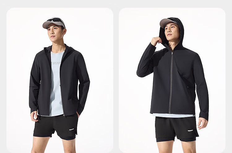 Bosideng Summer Casual Sports Original Yarn Sun Protection Jacket for Men UPF100+ UV Protection Loose Travel Coat 30