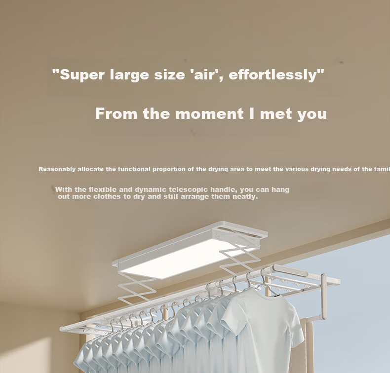 Mr.Bond Ultra-Thin Invisible Embedded Electric Clothes Drying Rack, Fully Automatic Intelligent Retractable Clothes Drying Machine M18A 8